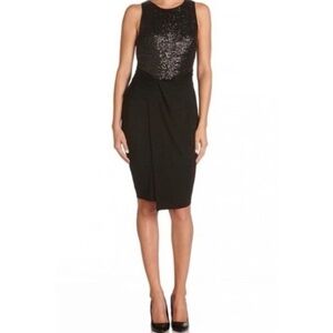 Bailey 44 Black Sequin Midi Dress